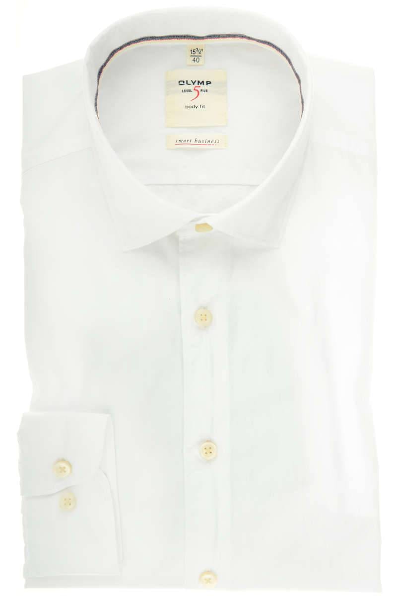 OLYMP Level Five smart business Body Fit Hemd weiss, 0