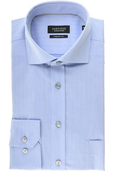 Hatico Hemd - Regular Fit - hellblau, Einfarbig