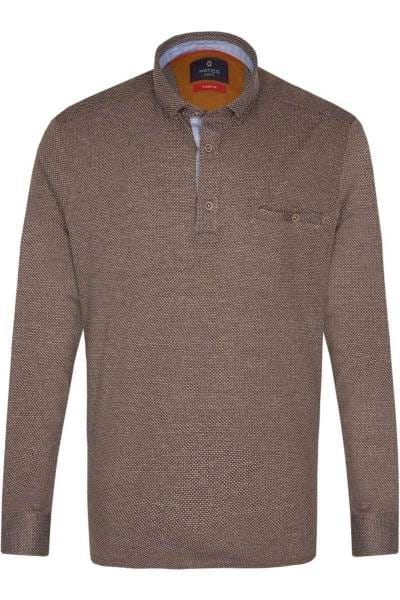 Hatico Modern Fit Hemd braun, Einfarbig