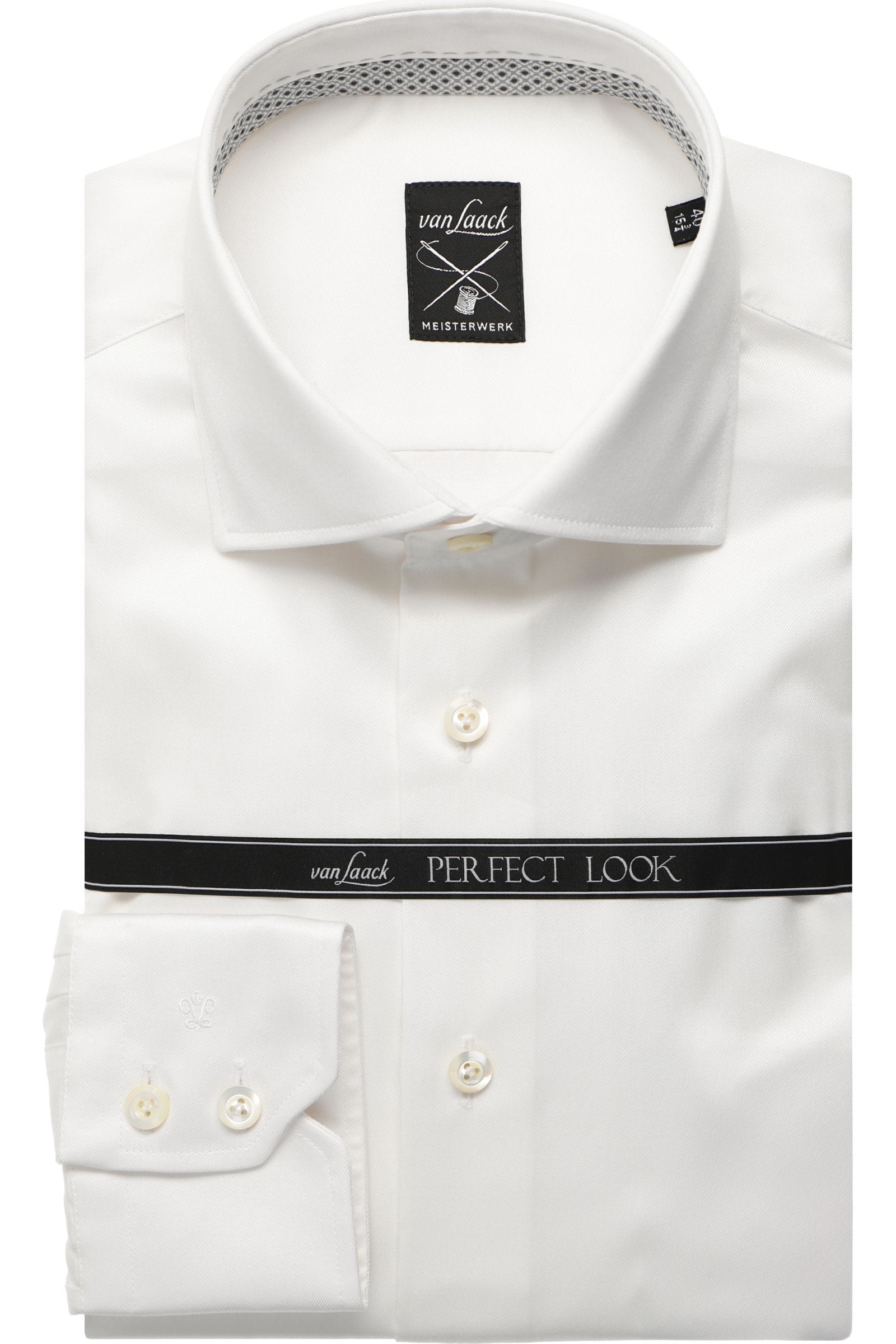 van Laack Slim Fit Hemd weiss, Einfarbig 38 - S