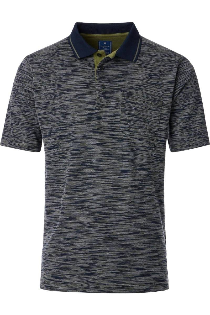 Redmond Regular Fit polo shirt beige, Patterned