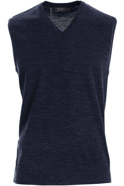 MAERZ Pullunder Classic Fit navy, einfarbig