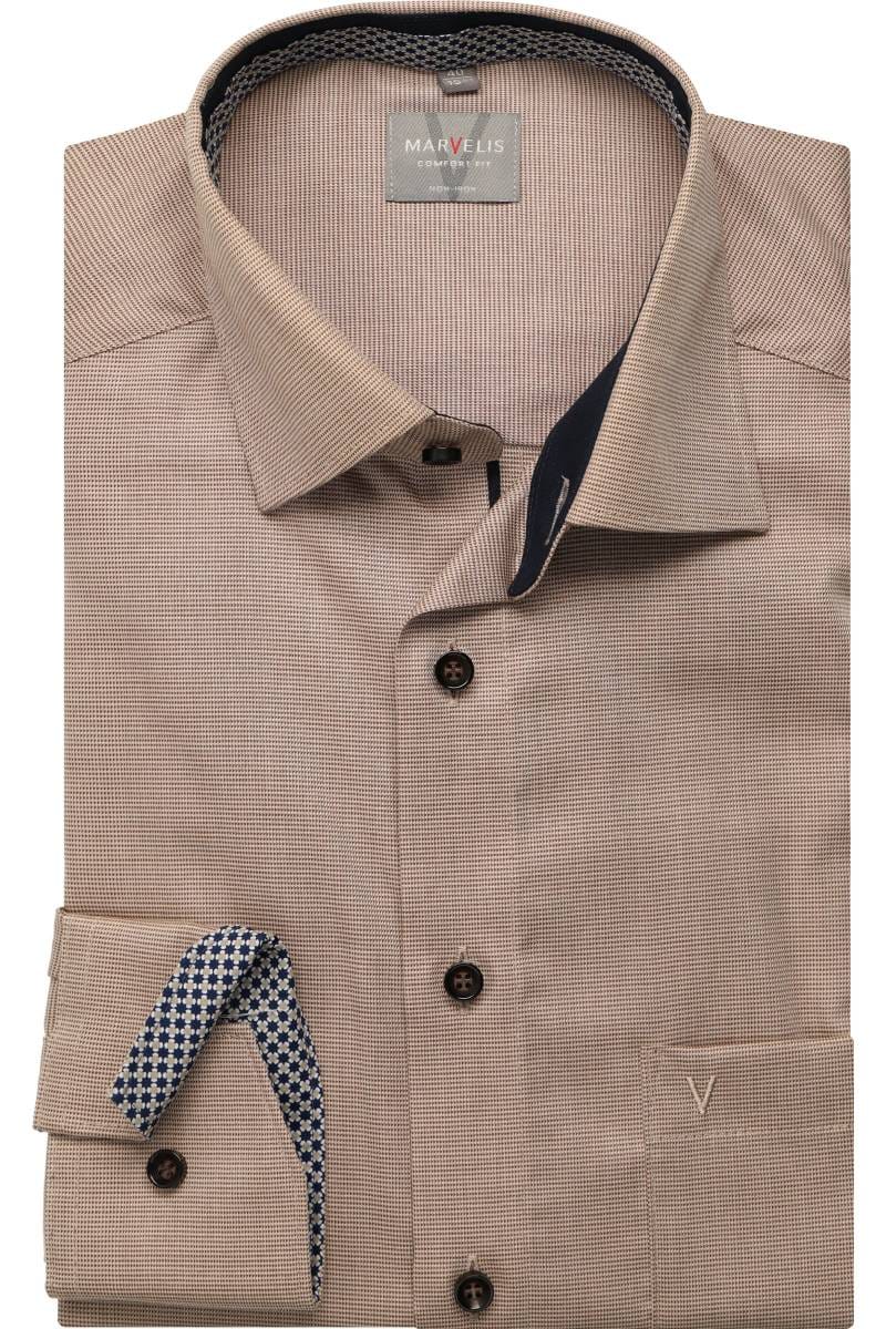 Marvelis Comfort Fit Chemise naturel, Unicolore FR-BE