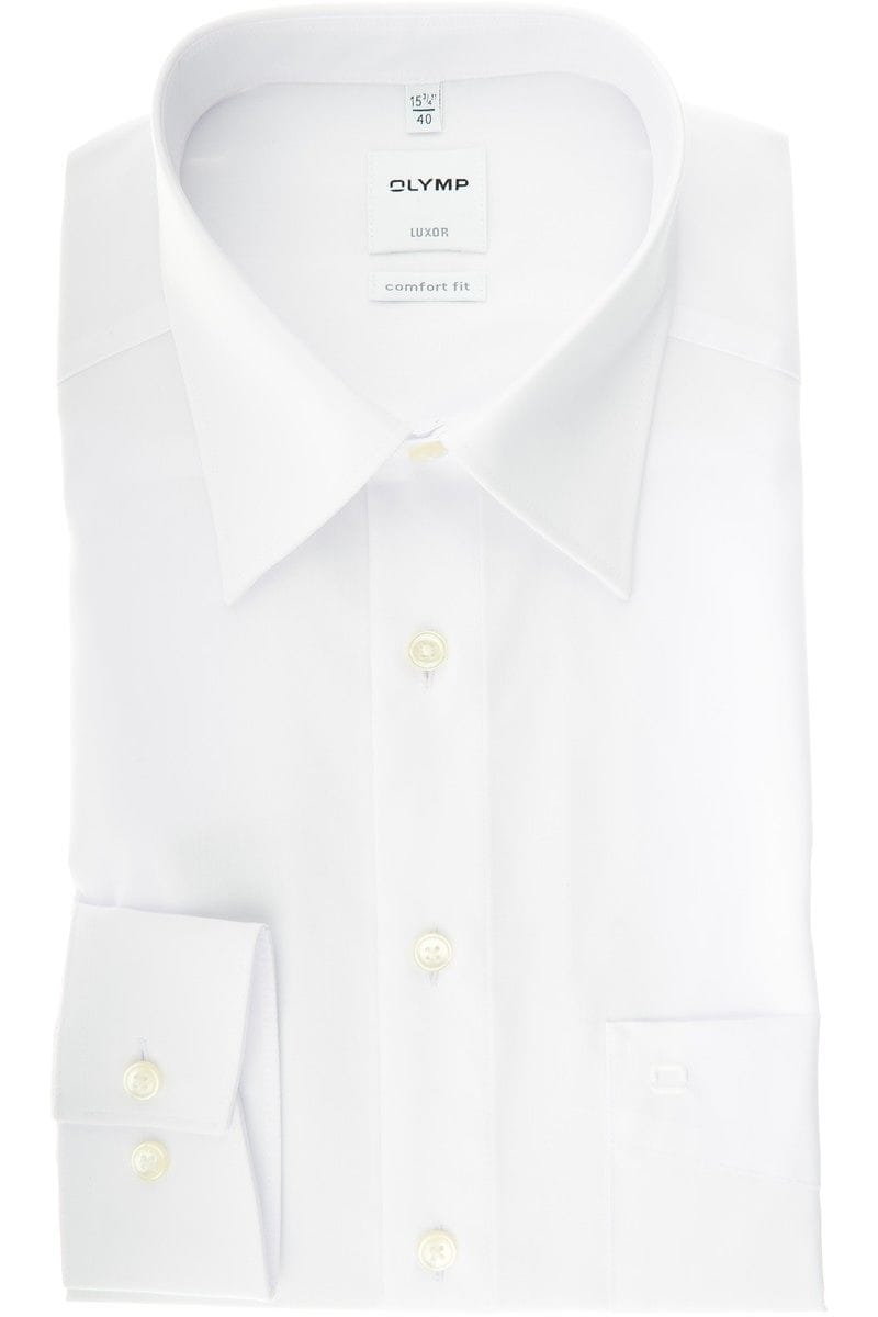 Olymp Hemd - Comfort Fit - weiss, Einfarbig 54 - 6XL Olymp Hemd - Comfort Fit - weiss, Einfarbig 54 - 6XL