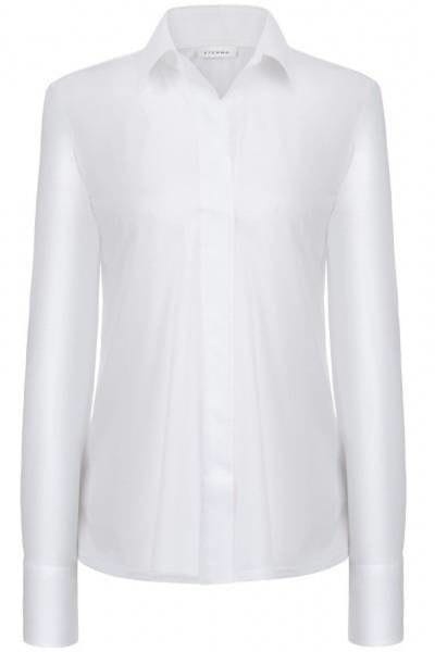 Eterna Bluse Comfort Fit - weiss, Einfarbig
