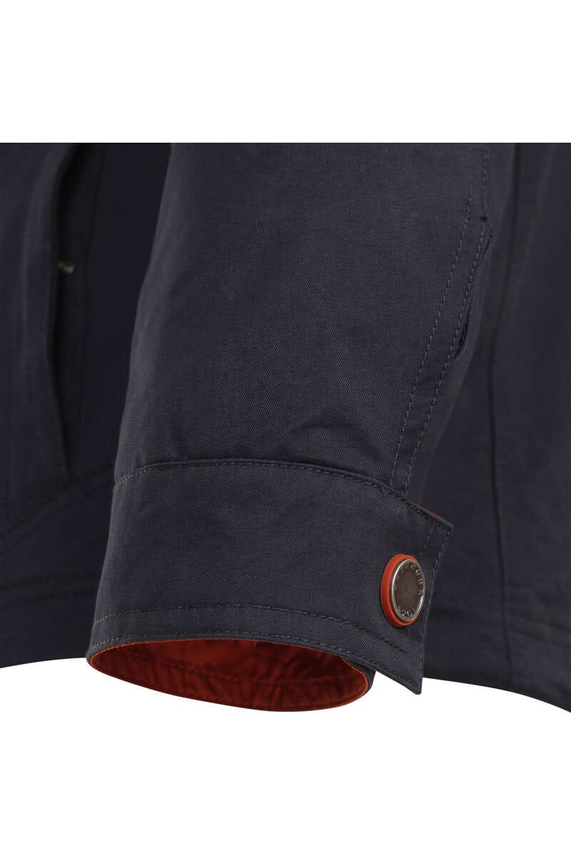 Casa Moda Regular Fit Herren Jacket hood blue | Businesshemden.com
