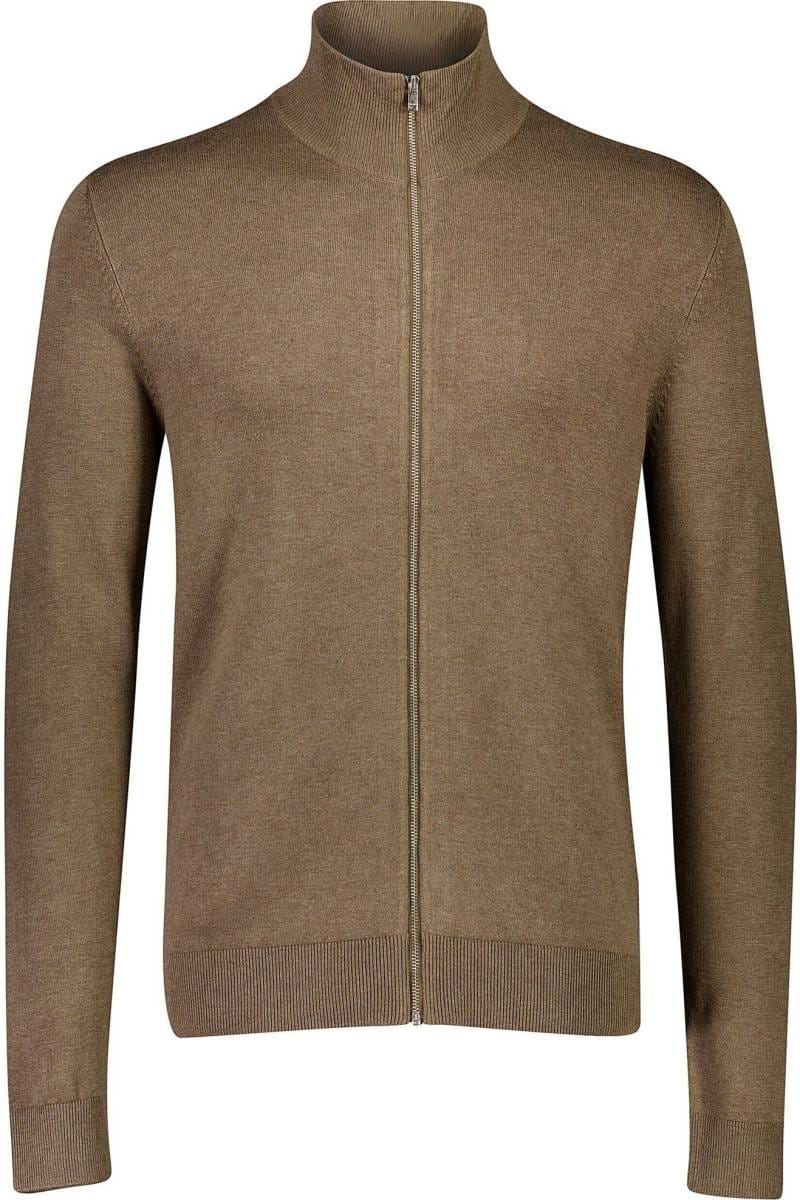 Lindbergh Slim Fit Cardigan Zip braun