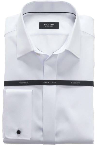 OLYMP modern fit overhemd, popeline, wit