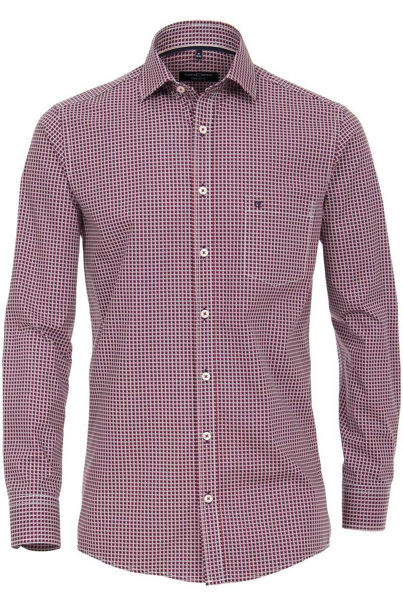 Casa Moda Comfort Fit Hemd rot, Gemustert M Casa Moda Comfort Fit Hemd rot, Gemustert M