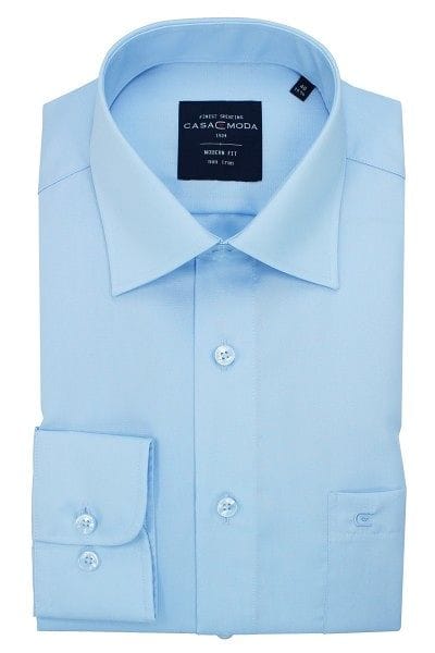 Casa Moda Hemd - Modern Fit - hellblau, Einfarbig