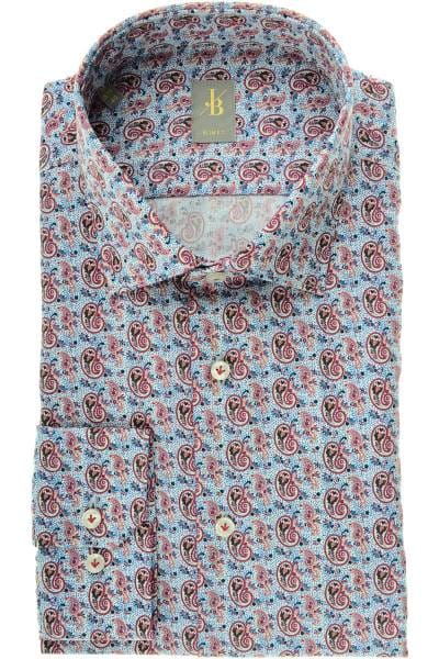 Jacques Britt Slim Fit Hemd rot/blau, Paisley