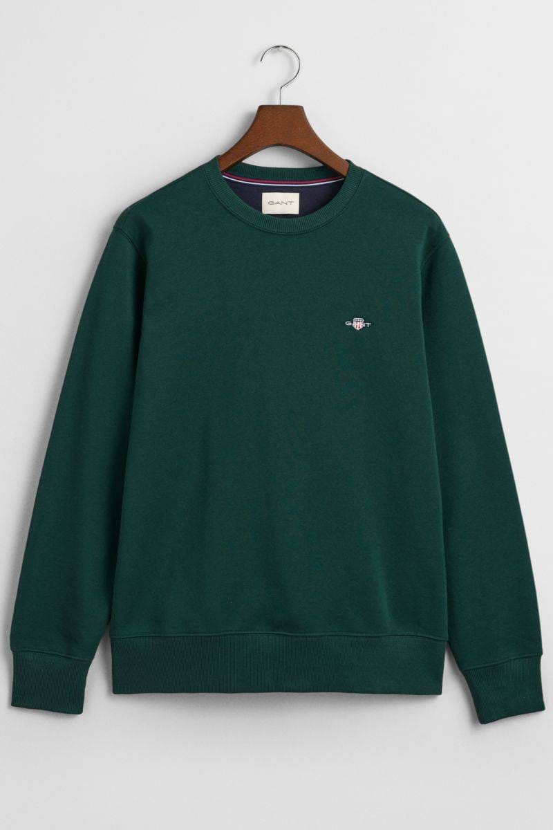 GANT Shield Regular Fit sweat shirt round neck green