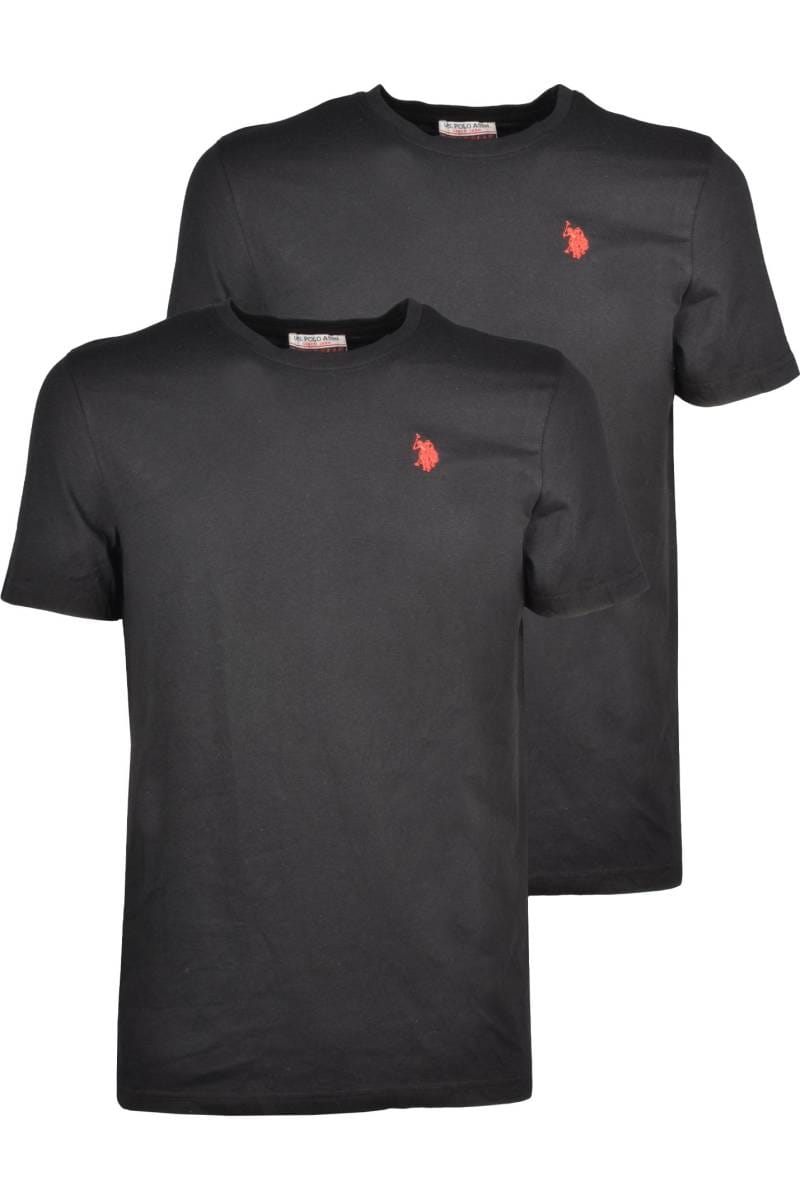 Polo Classic Fit t-shirt round neck double pack black