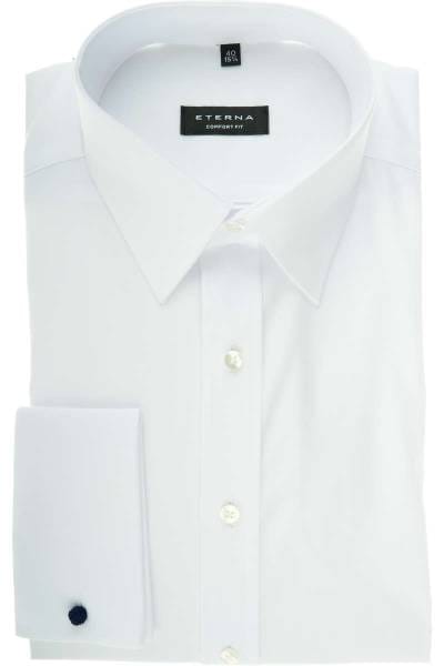 Eterna Gala Hemd - Comfort Fit - Umschlagmanschette - weiss, Einfarbig