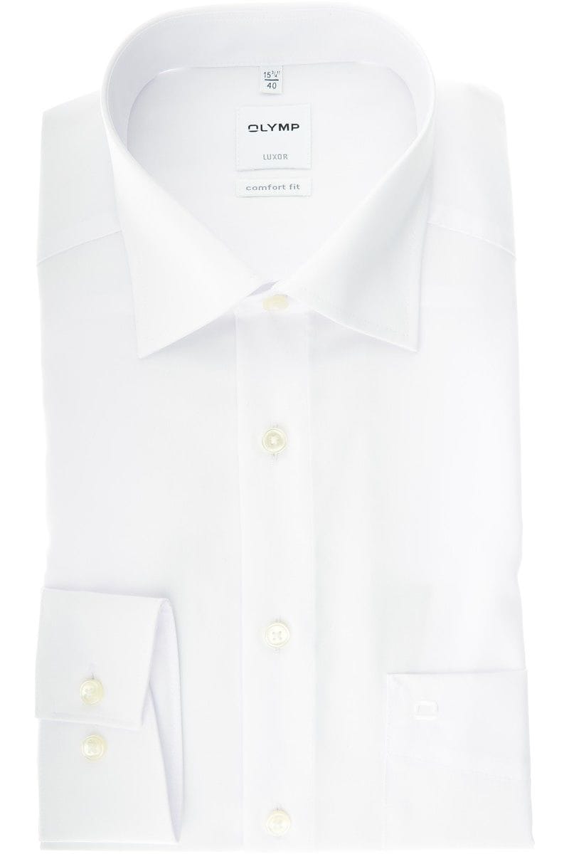 Olymp Hemd - Comfort Fit - weiss, Einfarbig 43 - XL Olymp Hemd - Comfort Fit - weiss, Einfarbig 43 - XL