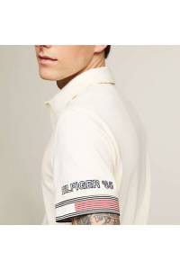 Tommy Hilfiger Slim Fit Poloshirt beige, Einfarbig 