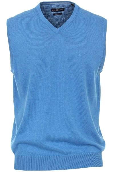 Casa Moda Pullunder blau, einfarbig