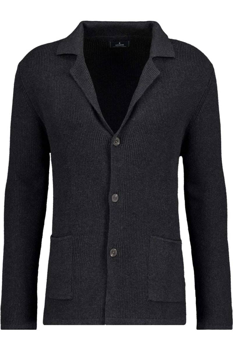 Herenvest Met Ritssluiting Grof Gebreid Vest Met Opstaande Kraag Voor Winterblauw Blauw