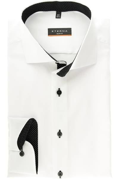 Eterna Hemd - Slim Fit - weiss, Einfarbig