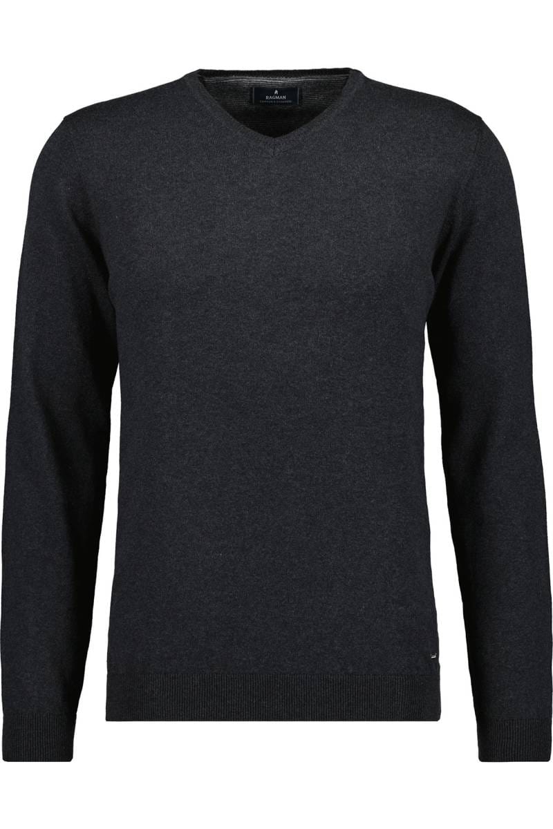 V Neck Herren Pullover Slim Fit Merino RAGMAN Modern Fit Herren