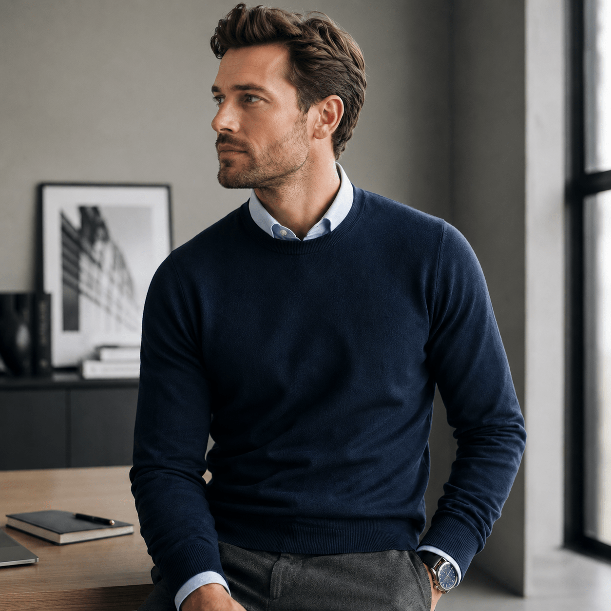 Business-Pullover stylen