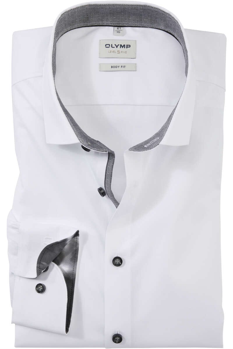 Hochwertiges OLYMP Level Five Body Fit Hemd in der Farbe anthrazit ...