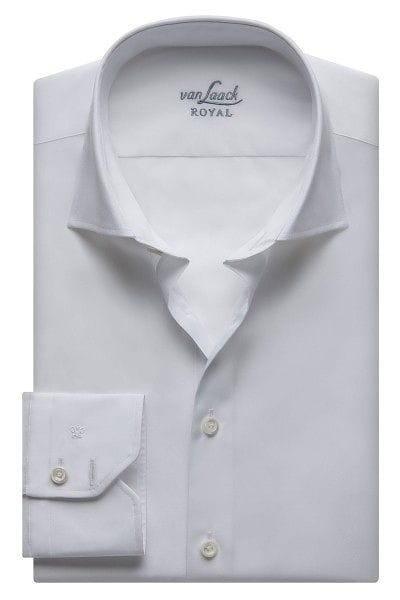 van Laack Hemd - Slim Fit - weiss, Einfarbig