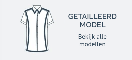 Zwart korte mouw overhemd slim fit
