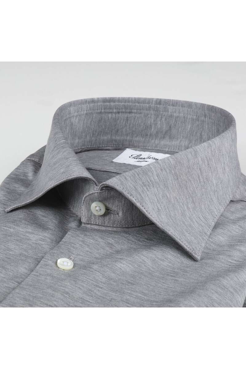 StenstrÃ¶ms Fitted Body jersey shirt light grey, One Colour | Hemden.de