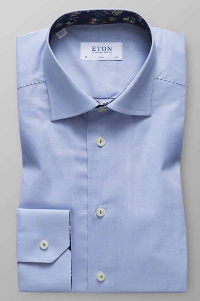 ETON Slim Fit Hemd hellblau, Einfarbig