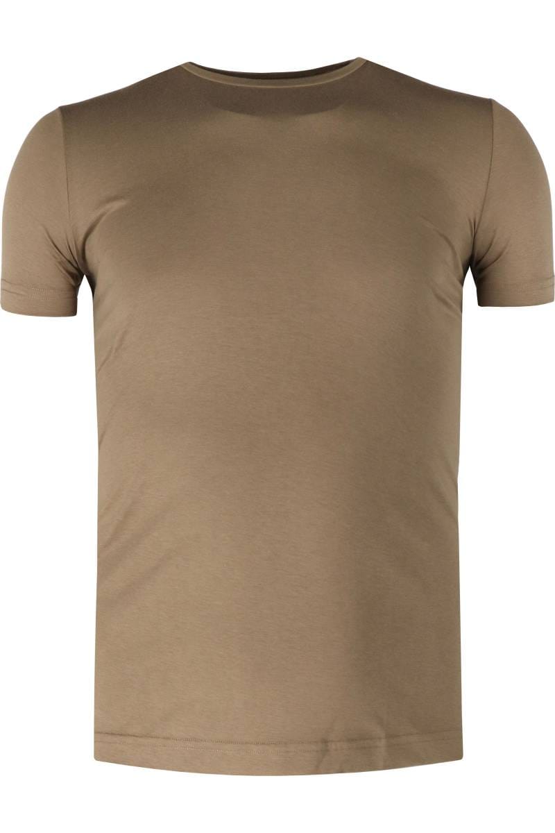 T-Shirt Homme En Coton Bio - Coupe Classique - Taille L - Noir - Motif Camouflage
