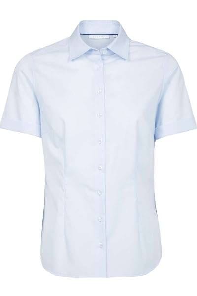 ETERNA Modern Classic Bluse hellblau, Einfarbig