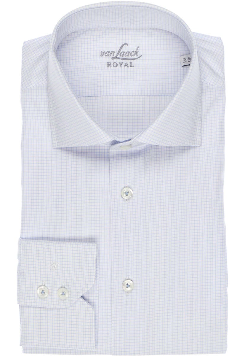 van Laack Tailor Fit Hemd hellblau/weiss, Gitterkaro 40 - M van Laack Tailor Fit Hemd hellblau/weiss, Gitterkaro 40 - M