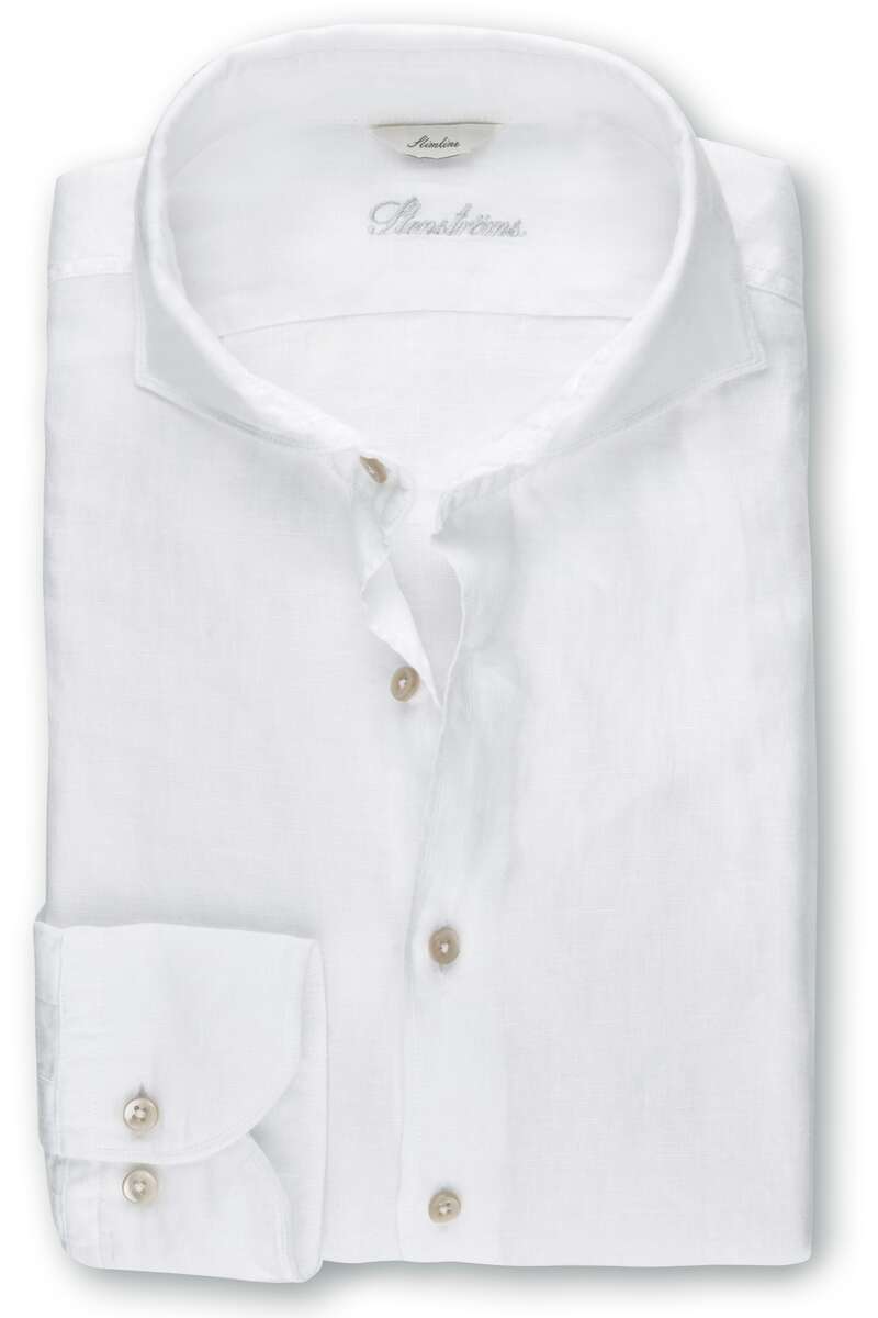 Stenströms Slimline Hemd weiss, Meliert L Stenströms Slimline Hemd weiss, Meliert L