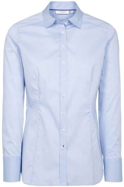 ETERNA Slim Fit Bluse hellblau, Einfarbig