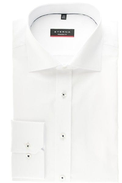 Eterna Hemd - Modern Fit - weiss, Einfarbig