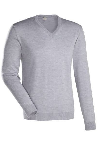 Jacques Britt Strick - V-Ausschnitt Pullover - grau