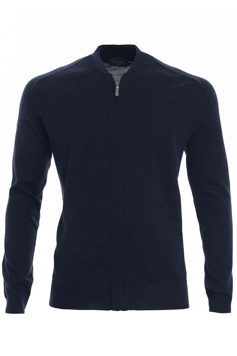 MAERZ Cardigan Regular Fit marine, einfarbig MAERZ Cardigan Regular Fit marine, einfarbig