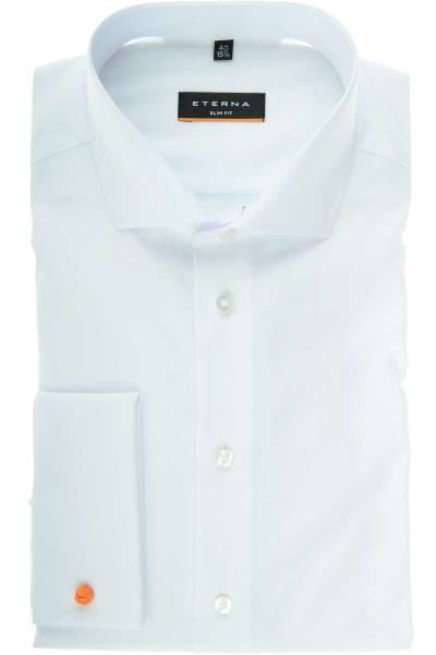 Eterna Hemd - Slim Fit - weiss, Einfarbig