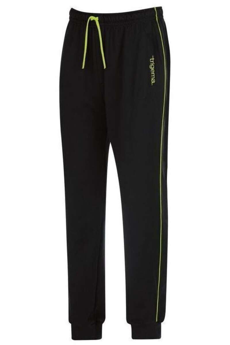 TRIGEMA Comfort Fit Jogginghose schwarz, bedruckt M TRIGEMA Comfort Fit Jogginghose schwarz, bedruckt M