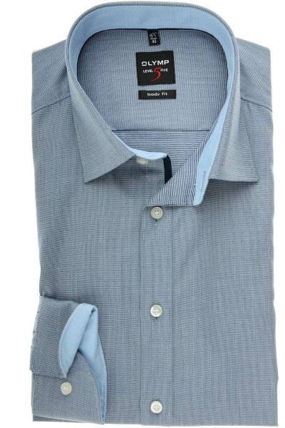 OLYMP Level Five Body Fit Hemd marine, Faux-uni