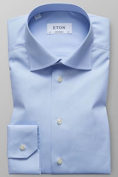 Eton Hemd - Contemporary Fit - hellblau, Einfarbig