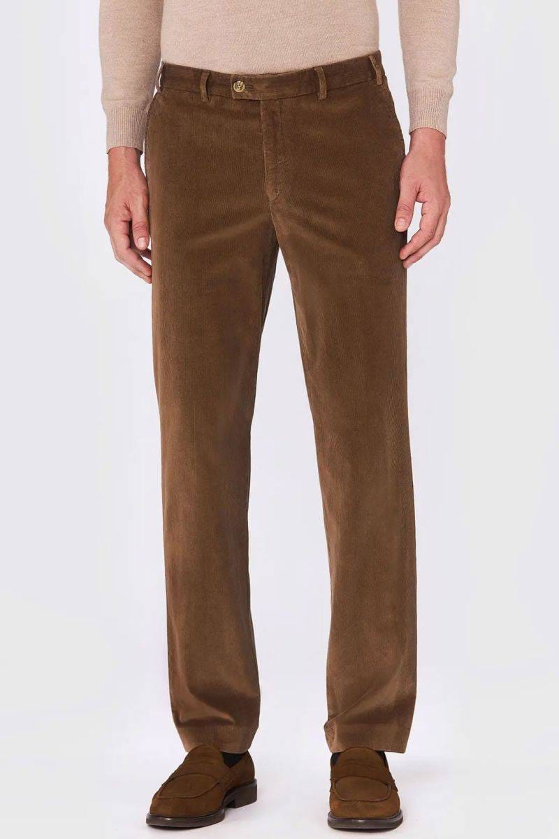 HILTL Parma Regular Fit corduroy pants dark brown
