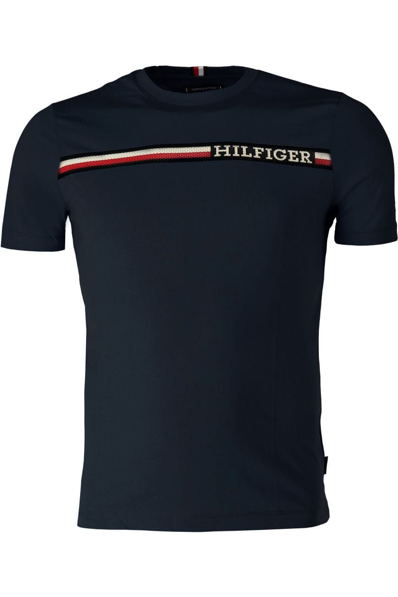 Tommy Hilfiger Regular Fit T-Shirt navy, Einfarbig | Hemden.de