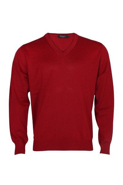 März Strick - V-Ausschnitt Pullover - purpur