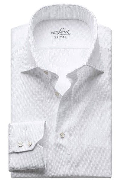 van Laack Hemd - Tailor Fit - weiss, Strukturiert