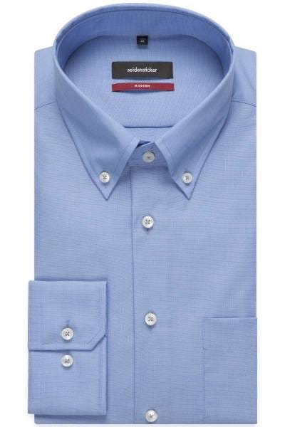 Seidensticker Hemd - Modern Fit - blau, Einfarbig