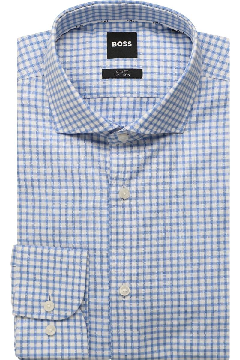 HOT Chemise Coton Chemise Hugo Boss Bleu BOSS Slim Fit