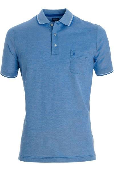 OLYMP Casual Modern Fit Poloshirt blau, melange