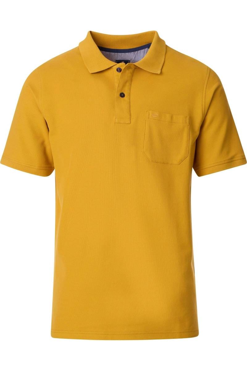 Redmond Casual Modern Fit polo shirt Gelb Messing, One Colour